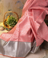 Valiba Archaic Traditional Kanchi Soft Silk Sari With Attached Blouse Kanjivaram Saree