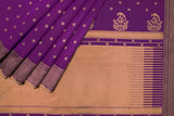Lilac Purple Banarasi Silk Saree