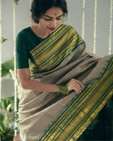 Glamorous Grey Soft Silk Saree