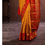 Adorning Yellow Soft Banarasi Silk Saree