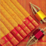 Adorning Yellow Soft Banarasi Silk Saree