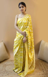 Valiba Lichi  Gold Silk With Wiving And Nice Extra Ordnary Latest Sarees