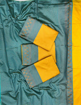 Sensational Yellow Soft Silk Saree