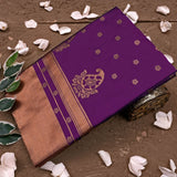 Lilac Purple Banarasi Silk Saree