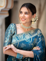 Epiphany Rama Soft Silk Saree