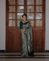 Fragrant Green Soft Silk Saree